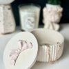 Bow Trinket Jar ~ Jewellery Jar, Photography Prop, Trinket Jar, Ring holder, Catchall Jar, Bow Decor, Gift for Her, Coquette