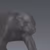 Panther Jaguar Black Sculpture Decor by John Perry Jaguar 12 inches long Free standing - Image 2