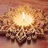Laser cut mandala candle holder, Layered mandala decor, Candle holder template, Vector svg, ai, eps, pdf, dwg, dxf, cdr Cutting File