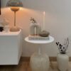 Modern Circular Hollow Ceramic Vase, Nordic Style U Shaped Vase, Decorative Vase, White Vase, Flower Vase, Housewarming Gift, Gift for Mom