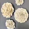 Large Book Paper Flowers Wall Decor
